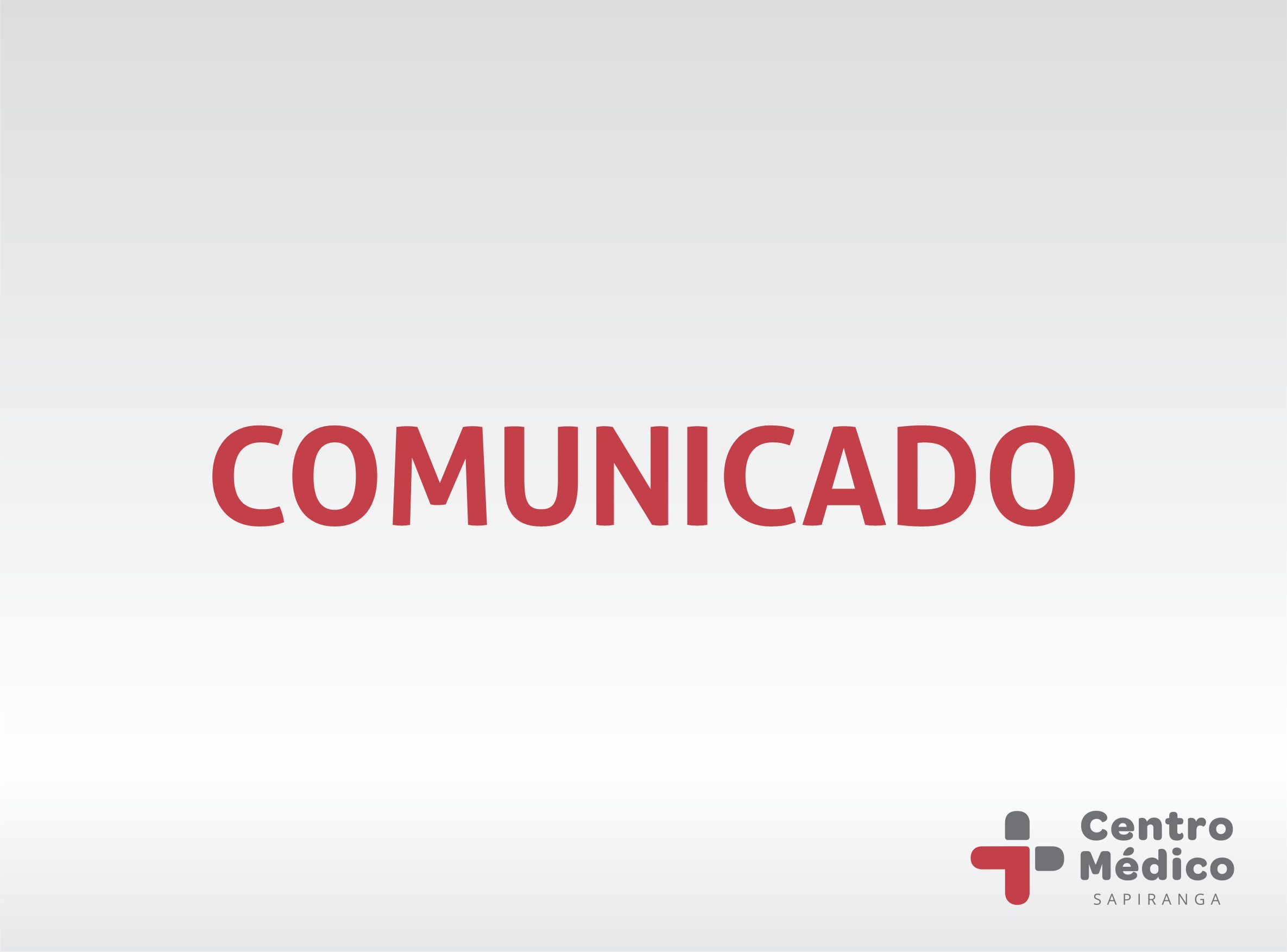 Alteração no horário de atendimento